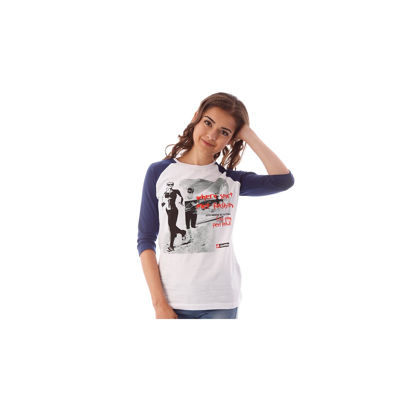 Koszulka damska LOTTO T-SHIRT BANKA lo33tsd09434 kolor biały