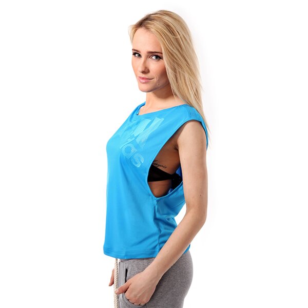 Koszulka damska ADIDAS T-SHIRT SC LOGO TANK d89294 kolor niebieski