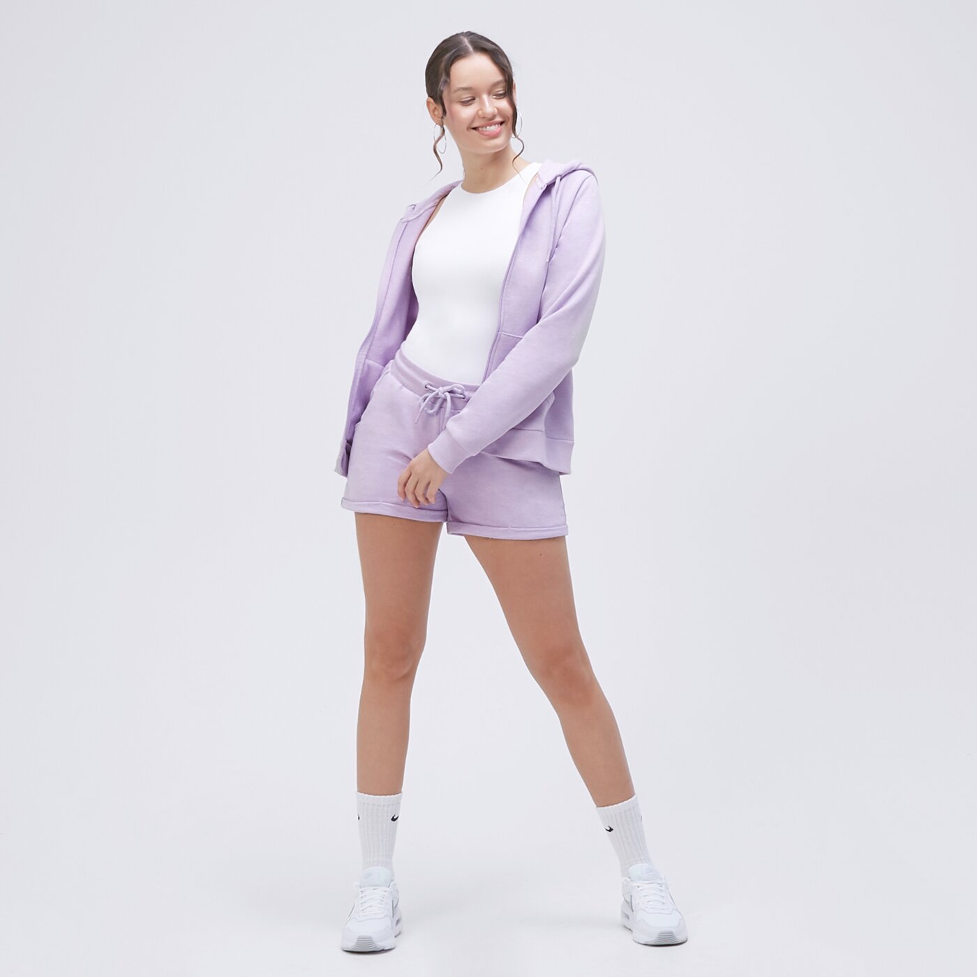 Bluza damska UMBRO BLUZA ROZPINANA Z KAPTUREM LINDI II ul123bld90001 kolor fioletowy