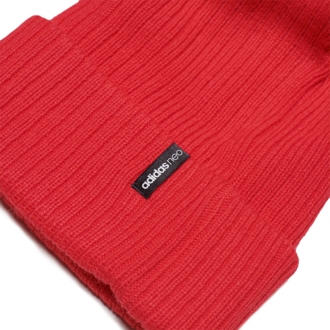 Czapka zimowa damska ADIDAS CZAPKA N POMPOM BEANIE az1300 kolor czerwony