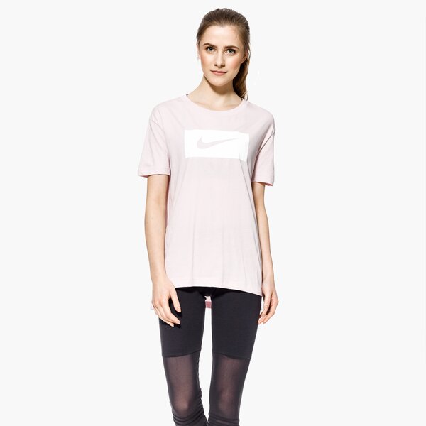 Koszulka damska NIKE T-SHIRT SS W NSW DROP TAIL SWSH PK 889395-699 kolor różowy