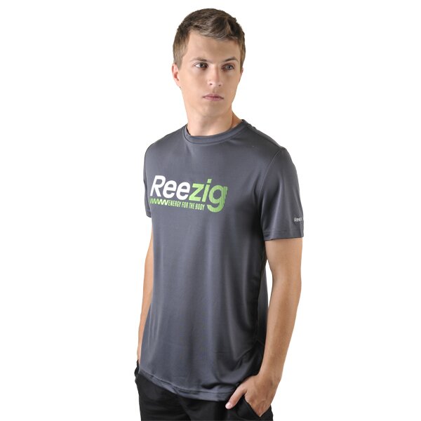 Koszulka męska REEBOK T-SHIRT TD-ZIG GR TEEII GRAVEL o43525 kolor szary