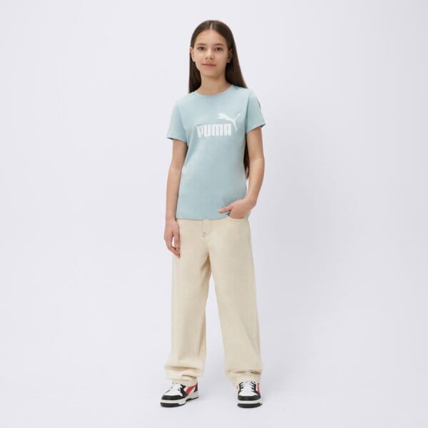 Koszulka dziecięca PUMA T-SHIRT SS ESS LOGO TEE G 587029 23 kolor niebieski
