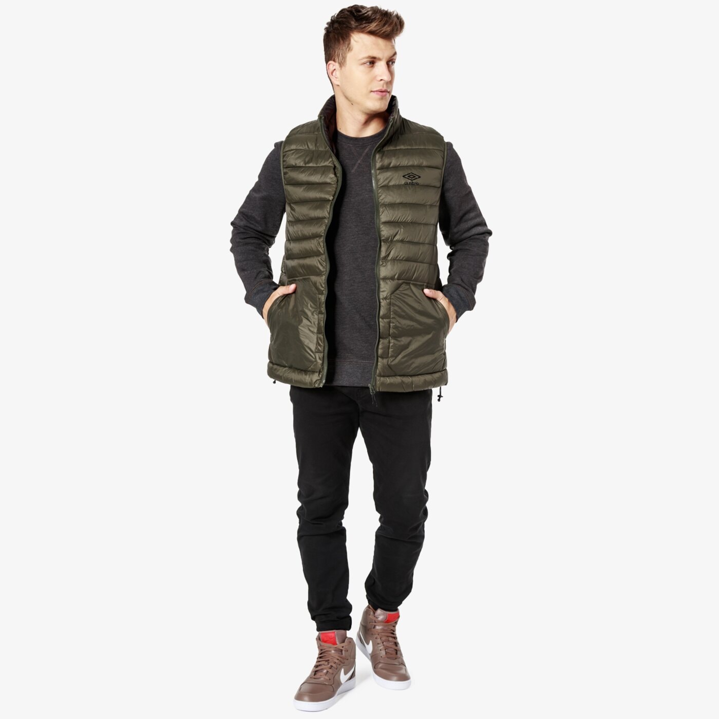 Bezrękawnik męski UMBRO BEZRĘKAWNIK BRASS ul38kam01002 kolor zielony