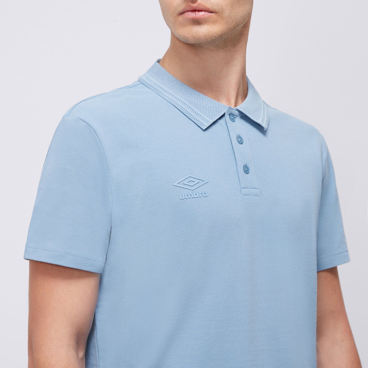 Koszulka polo męska UMBRO POLO ESS ul125pom90005 kolor niebieski