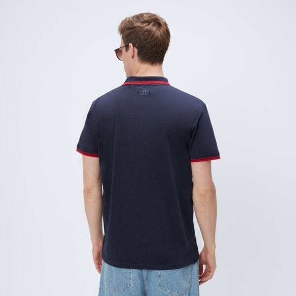 Koszulka polo męska UMBRO POLO ESS SHIRT ul125pom01001 kolor niebieski