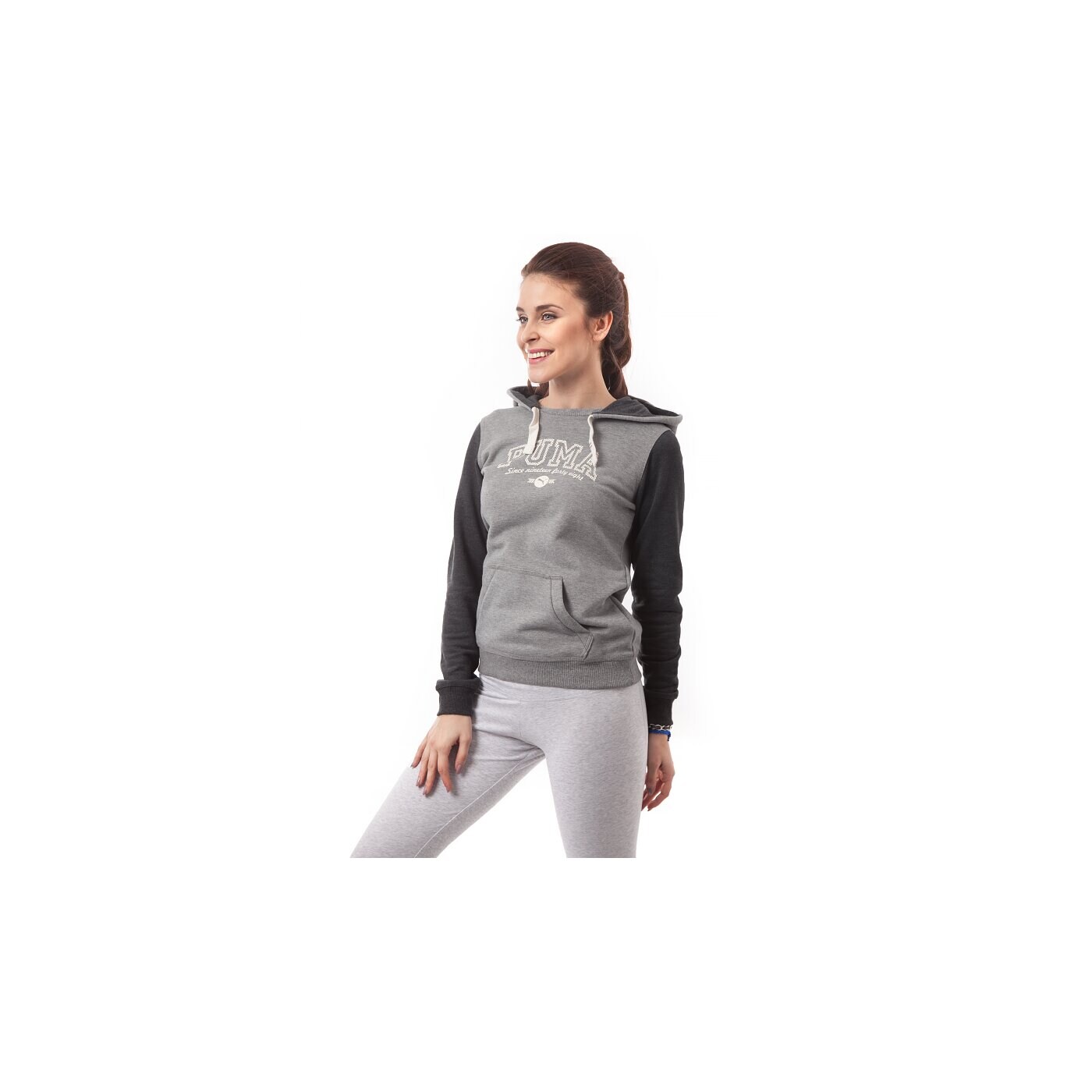 Bluza damska PUMA BLUZA STYLE ATHL HOODIE 83213904 kolor szary