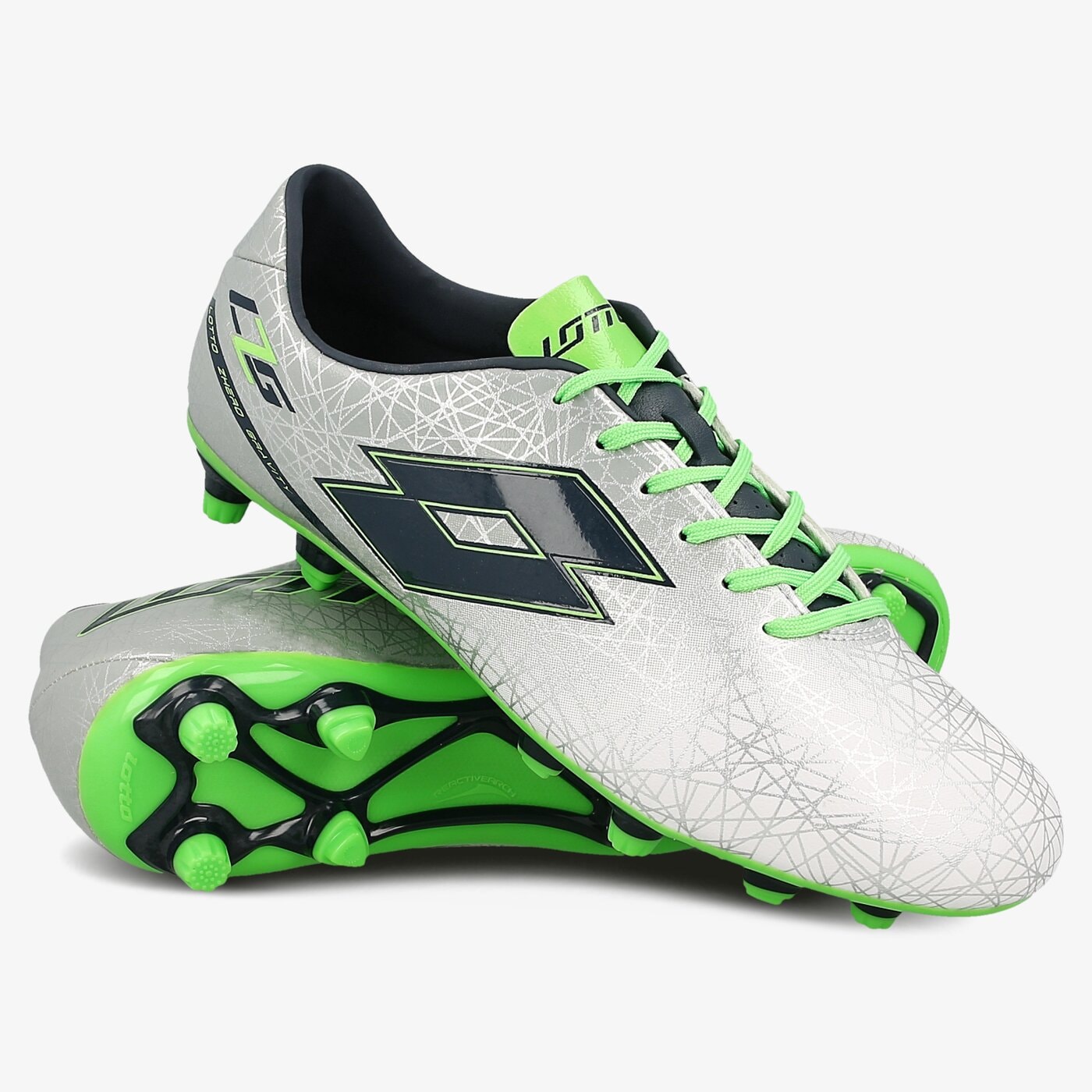 Buty piłkarskie męskie LOTTO LZG VIII 700 FGT s7148 kolor srebrny