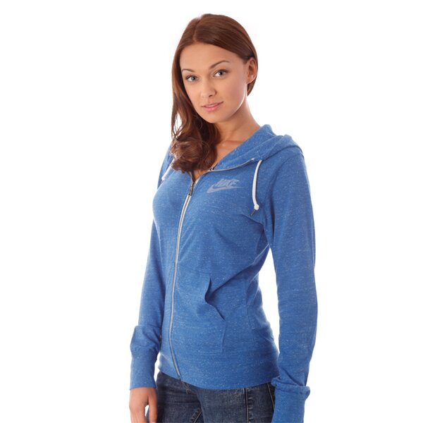 Bluza damska NIKE BLUZA GYM VINTAGE FZ HOODY 545665401 kolor niebieski