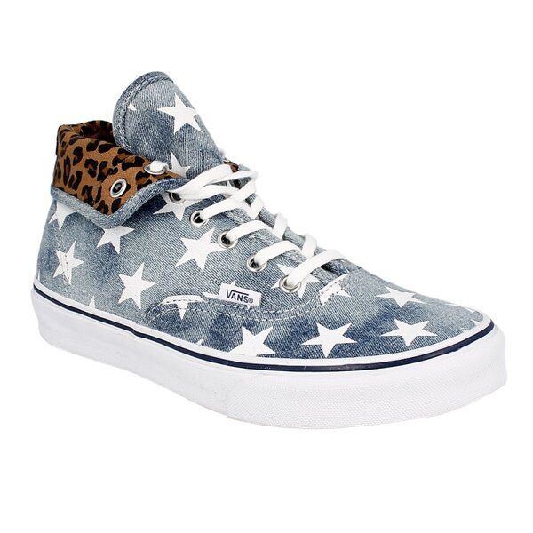 Buty sportowe damskie VANS AUTHENTIC HI  vrqf7xjw kolor niebieski
