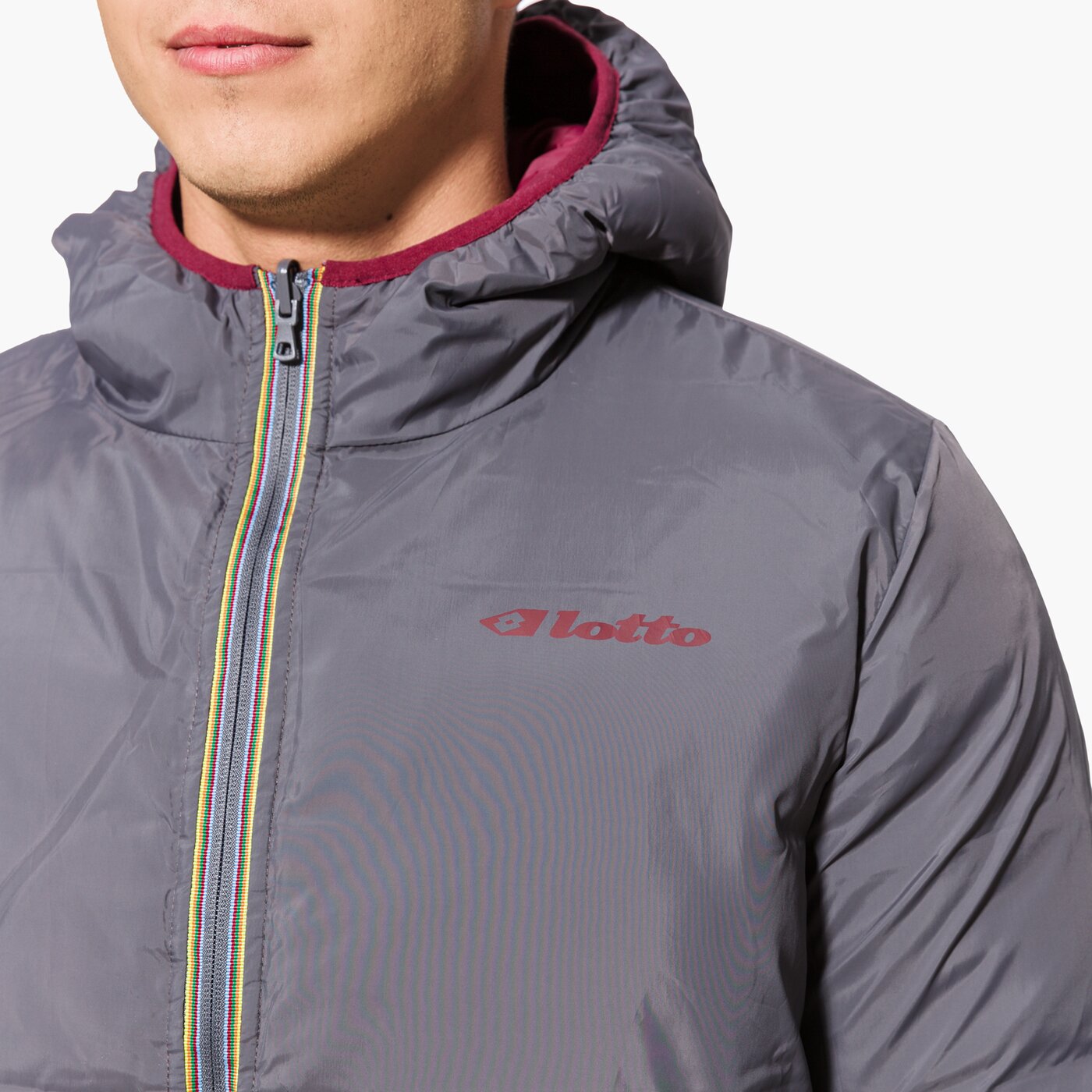 Kurtka zimowa męska LOTTO KURTKA JONAH III HD TWIN s9349 kolor bordowy