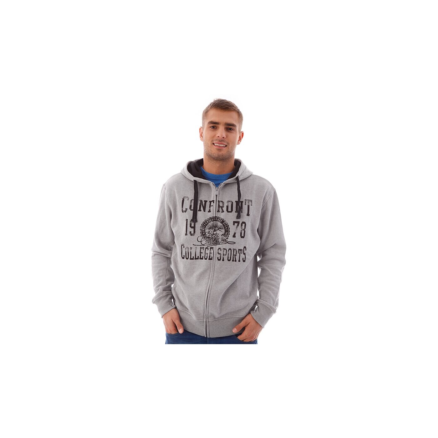 Bluza męska CONFRONT BLUZA DESNA cf33blm01052 kolor szary