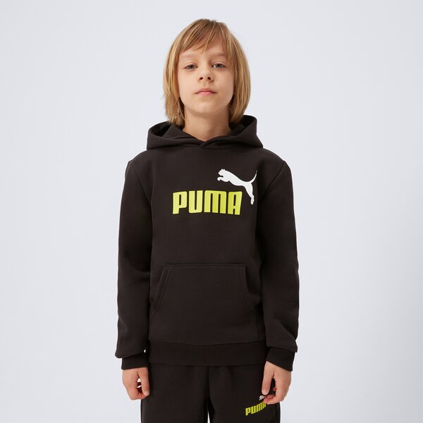 Bluza dziecięca PUMA BLUZA Z KAPTUREM SS+ 2 COL BIG LOGO FL B 586987 59 kolor czarny