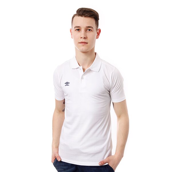 Koszulka polo męska UMBRO POLO JERSEY POLO 62294u86d kolor biały