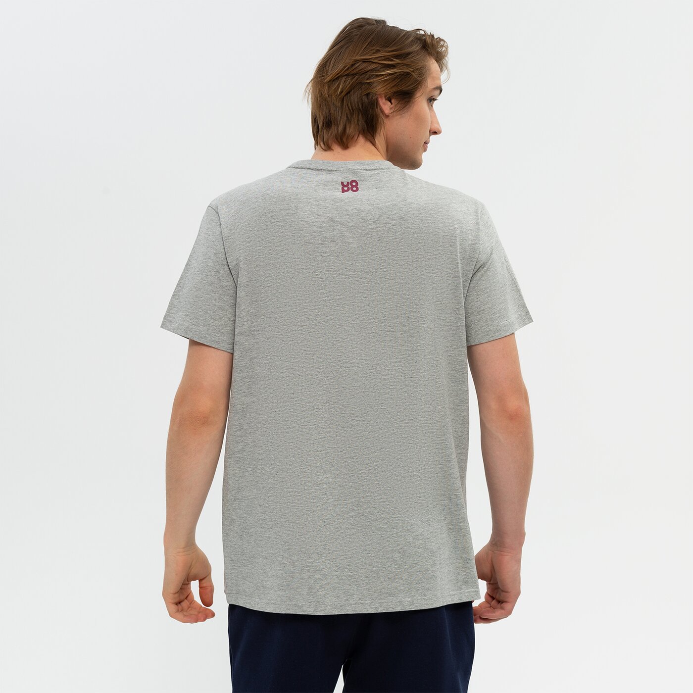 Koszulka męska UP8 T-SHIRT AMECA up322tsm33001 kolor szary