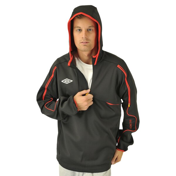 Bluza męska UMBRO BLUZA GEOMETRA HALF ZIP TRAINING TOP 60805ucgd kolor szary