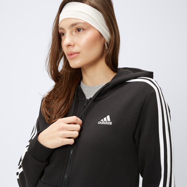 Bluza damska ADIDAS BLUZA ROZPINANA Z KAPTUREM W 3S FL FZ HD hz5743 kolor czarny