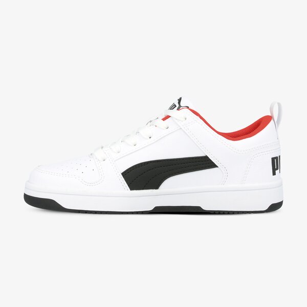 Buty dziecięce PUMA REBOUND LAYUP LO SL JR  370490 01 kolor biały