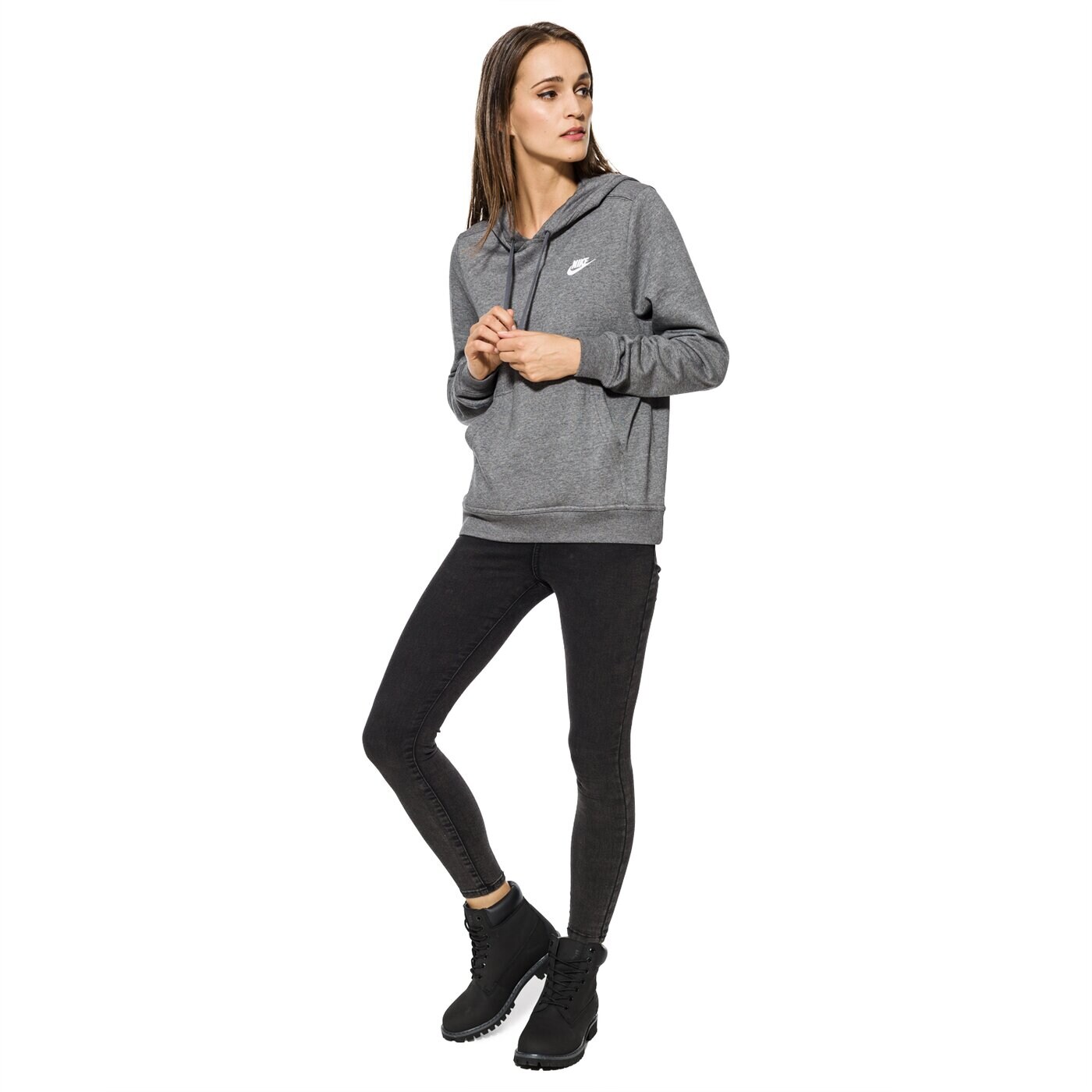 Bluza damska NIKE BLUZA W NSW HOODIE FLC 853870071 kolor szary