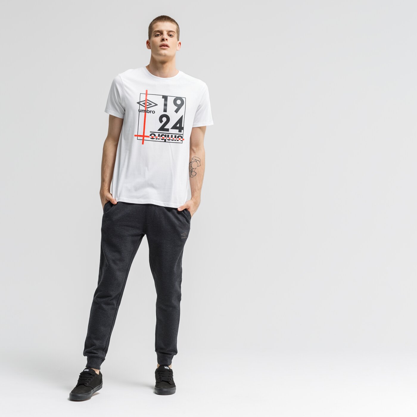 Koszulka męska UMBRO T-SHIRT ROY ul39tsm20001 kolor biały