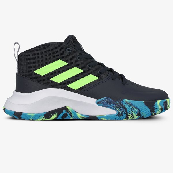 Buty dziecięce do koszykówki ADIDAS OWNTHEGAME K WIDE fw4566 kolor granatowy