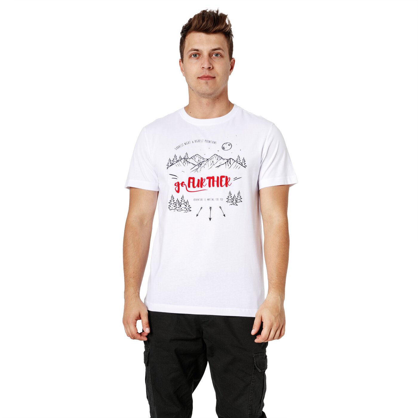 Koszulka męska FEEWEAR T-SHIRT SS BRINK fw38tsm22002 kolor biały