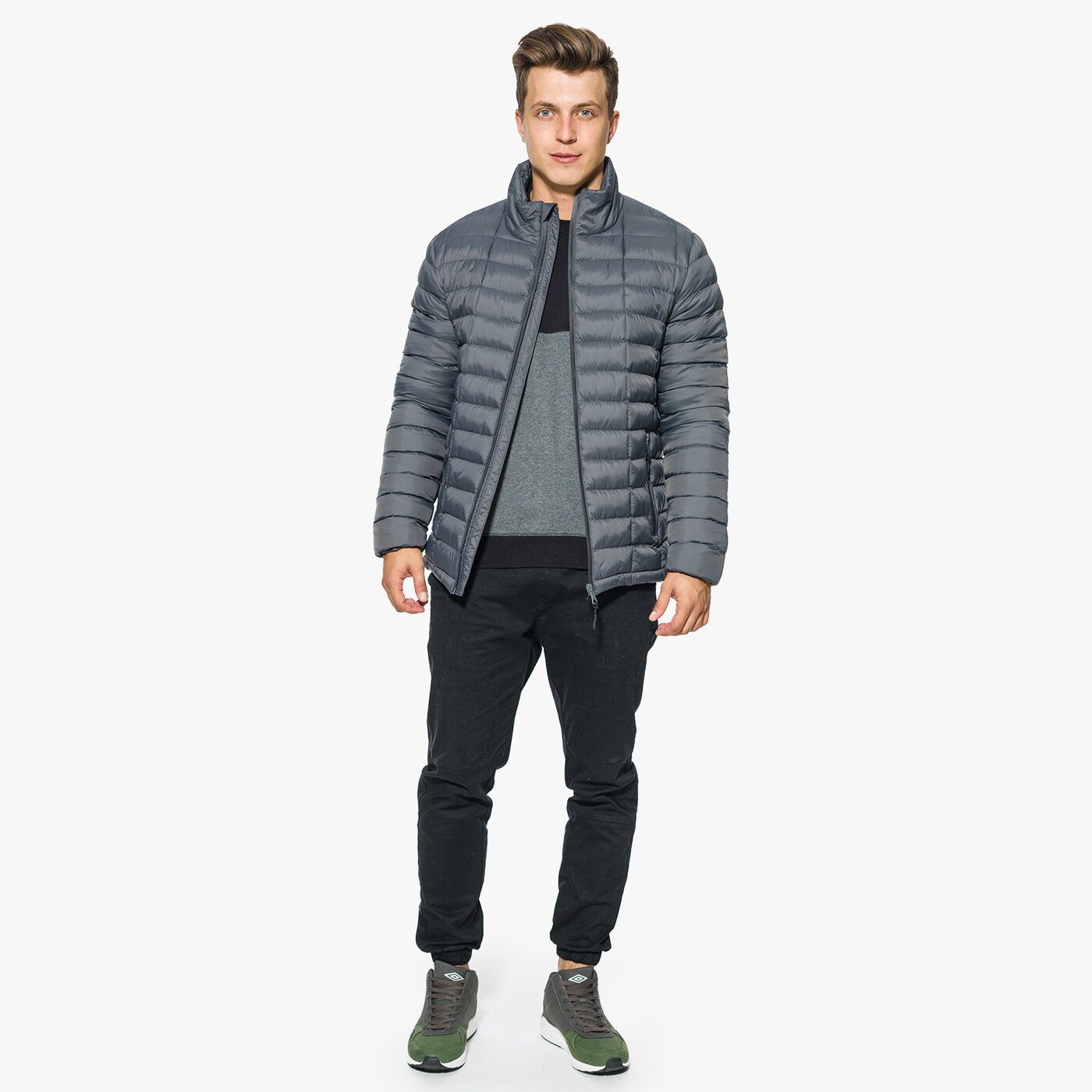 Kurtka zimowa męska UMBRO KURTKA ITIM ul37kum35002 kolor szary