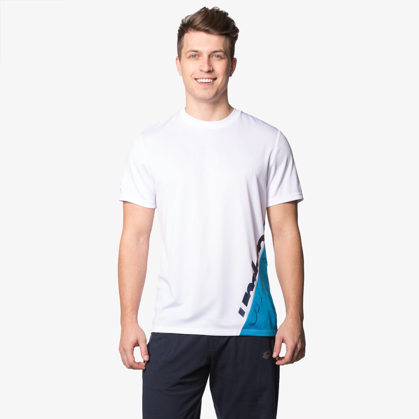 Koszulka męska UMBRO T-SHIRT VELOCE TRAINING JERSEY 64448ueml kolor biały