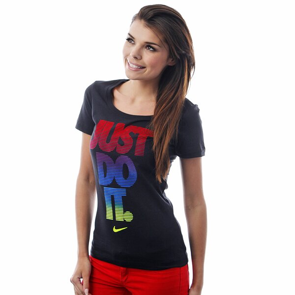 Koszulka damska NIKE T-SHIRT SOCIAL SCENE  JDI  SS SCOOP 459587010 