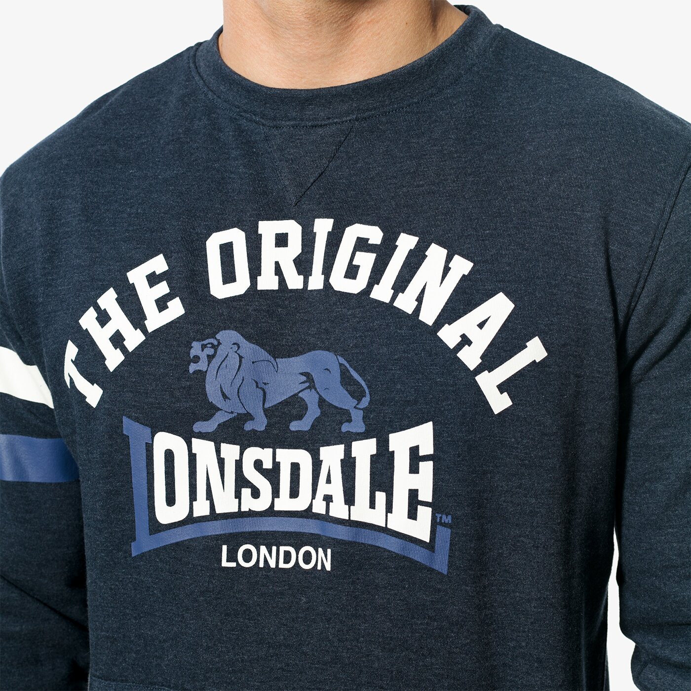 Bluza męska LONSDALE BLUZA HEREFORD 1136923079 kolor niebieski