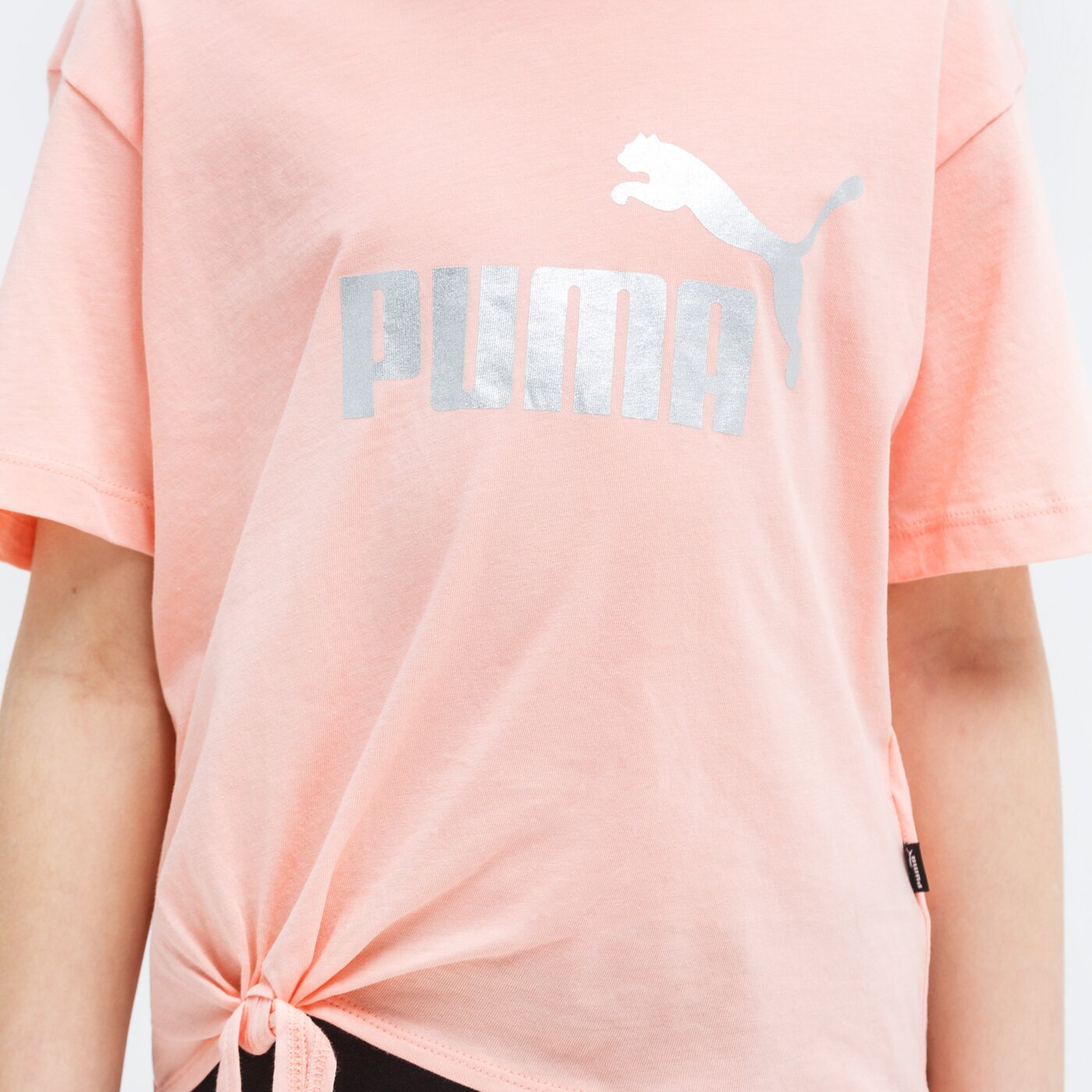 Koszulka dziecięca PUMA T-SHIRT ESS+ LOGO SILHOUETTE G 587044 26 kolor różowy