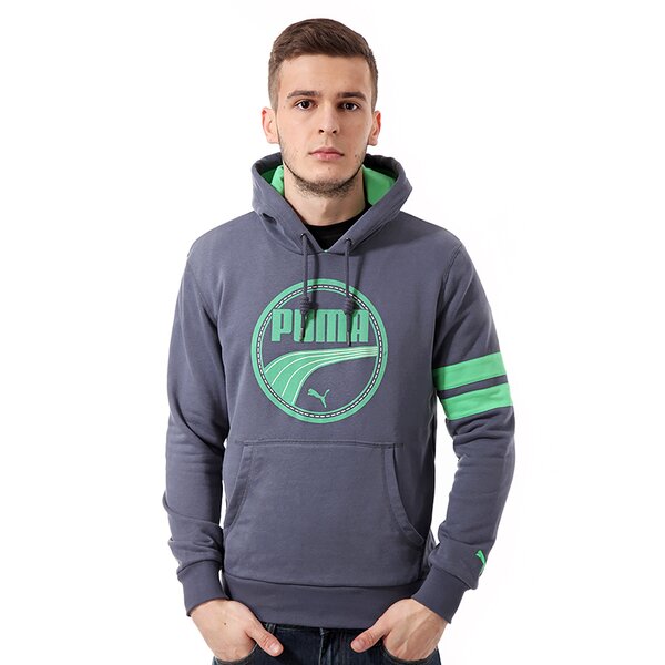 Bluza męska PUMA BLUZA ATHL.HOODED SWEAT 82823004 kolor szary