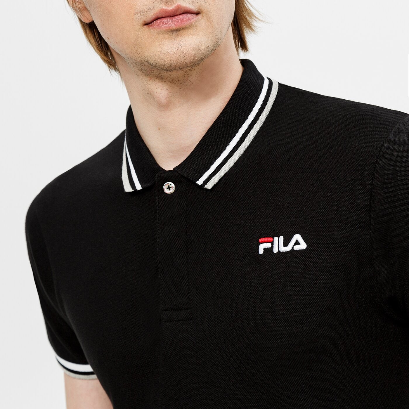 Koszulka polo męska FILA POLO PAZZO ss17spm041237 kolor czarny