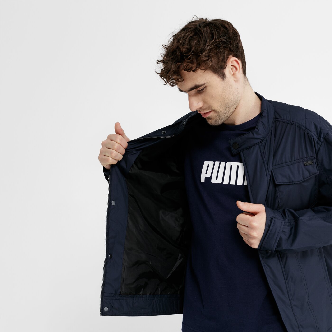 Kurtka przejściowa męska FEEWEAR KURTKA BERMEGO fw19kum06001 kolor granatowy