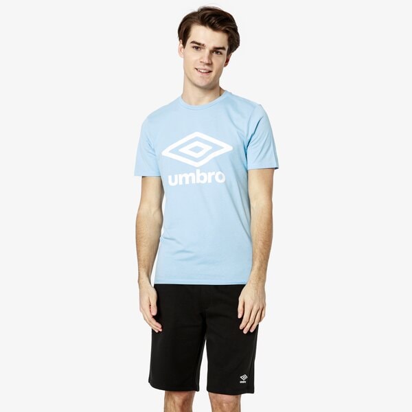 Koszulka męska UMBRO T-SHIRT SS FW LARGE LOGO COTTON 65352u-gt5 kolor niebieski