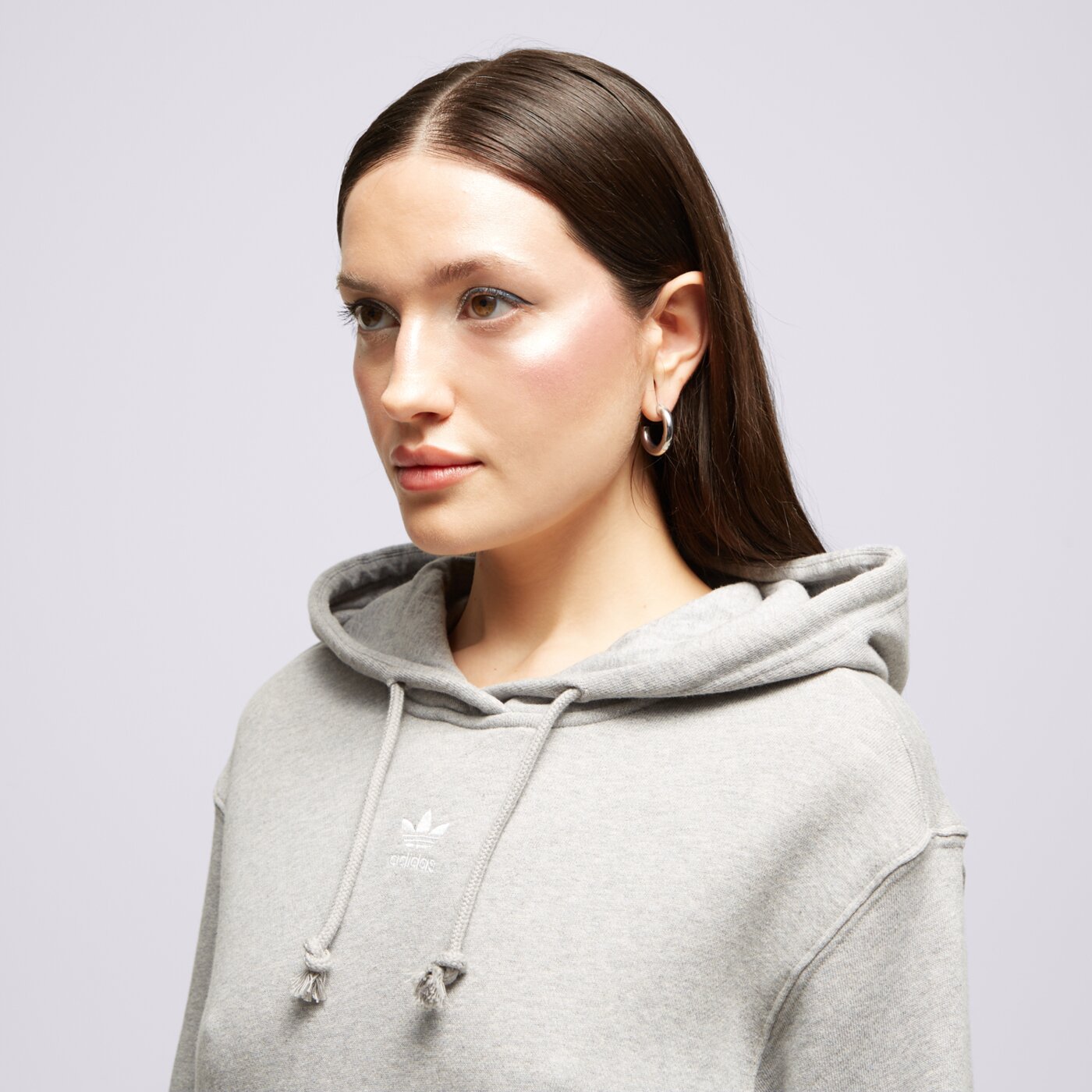 Bluza damska ADIDAS BLUZA Z KAPTUREM HOODIE ij9760 kolor szary