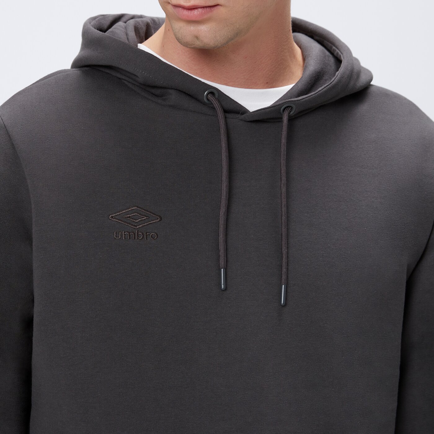 Bluza męska UMBRO BLUZA Z KAPTUREM BUHO ul125blm91002 kolor szary