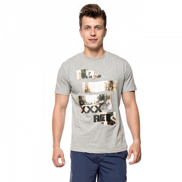 Koszulka męska FEEWEAR T-SHIRT SAMOS fw16tsmpr074 kolor szary