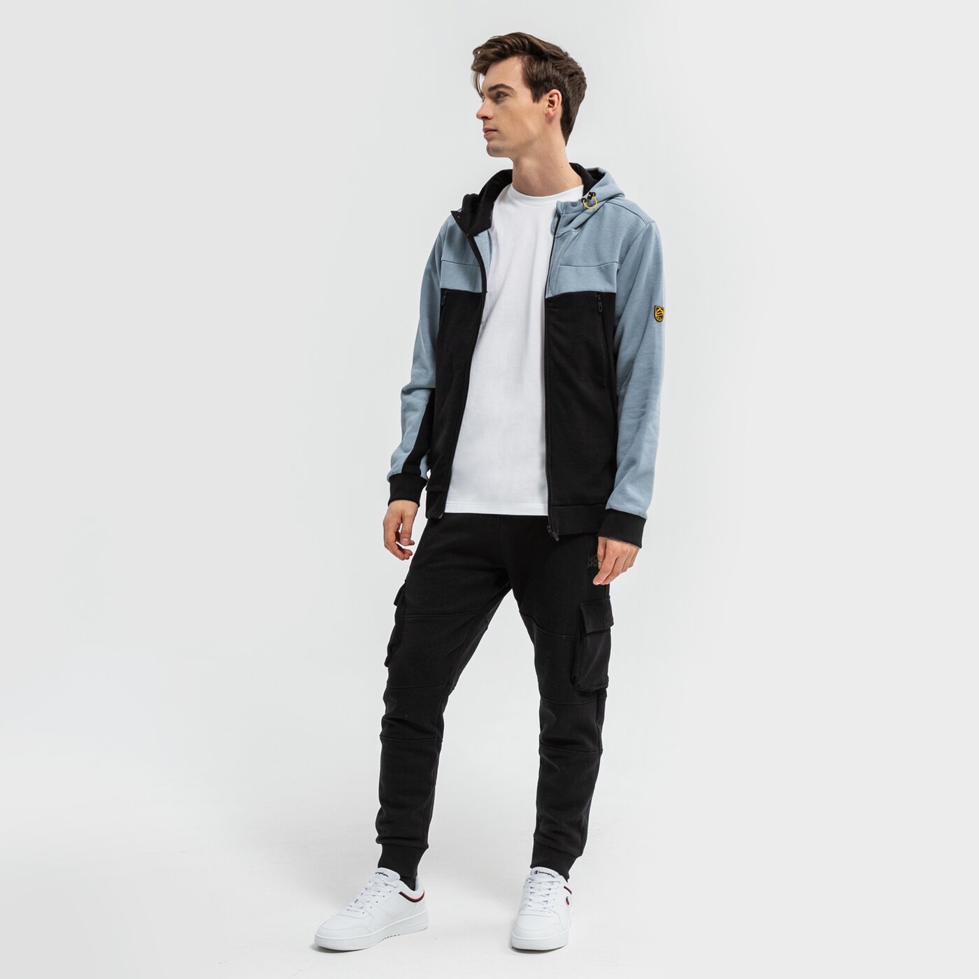 Spodnie dresowe męskie UP8 SPODNIE BRINO up321spm14001 kolor czarny