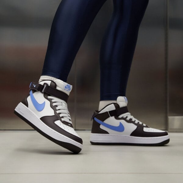 Buty dziecięce NIKE AIR FORCE 1 MID EASYON fn1193-600 kolor biały