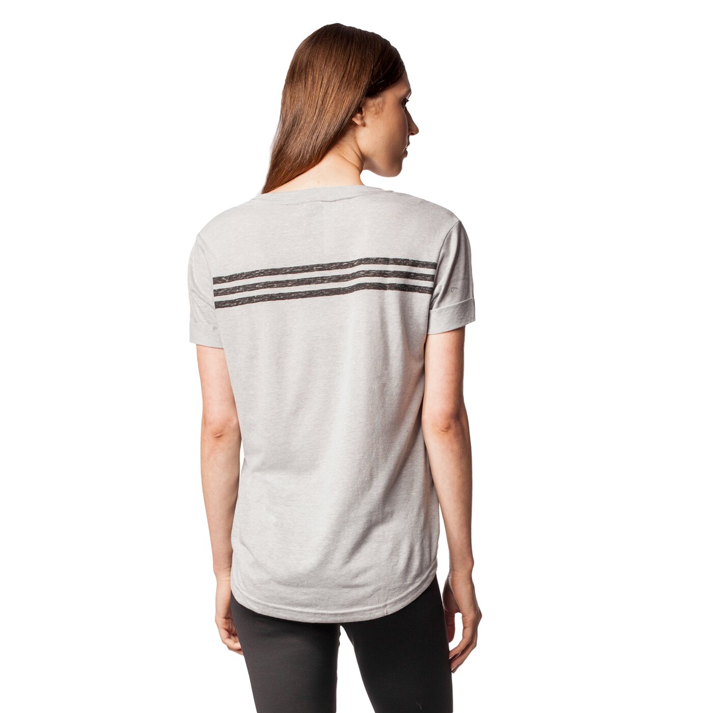 Koszulka damska ADIDAS T-SHIRT SS 3S BOYFRIEND ay0184 kolor szary