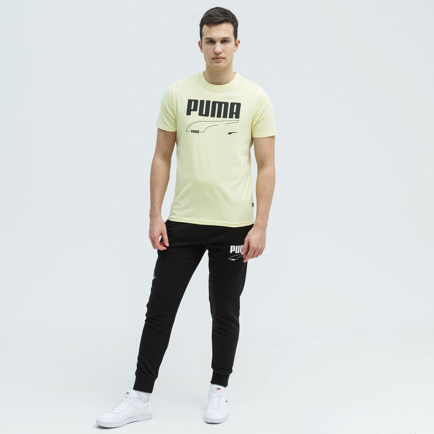 Koszulka męska PUMA T-SHIRT REBEL 585738 40 kolor żółty