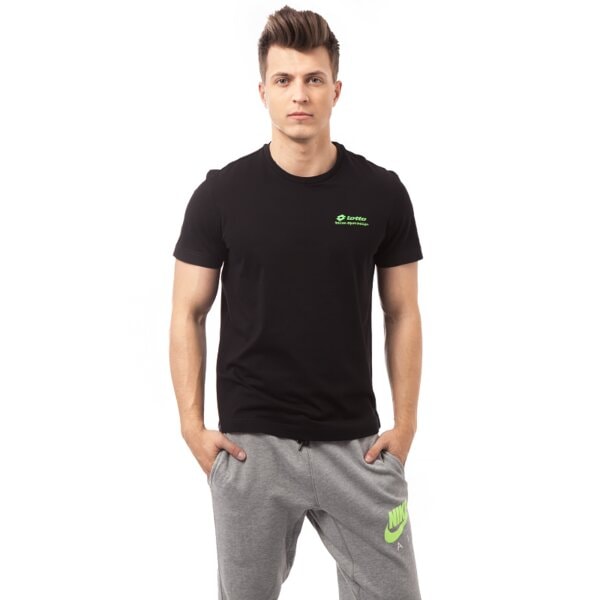 Koszulka męska LOTTO T-SHIRT BRETT BS r4618 kolor czarny
