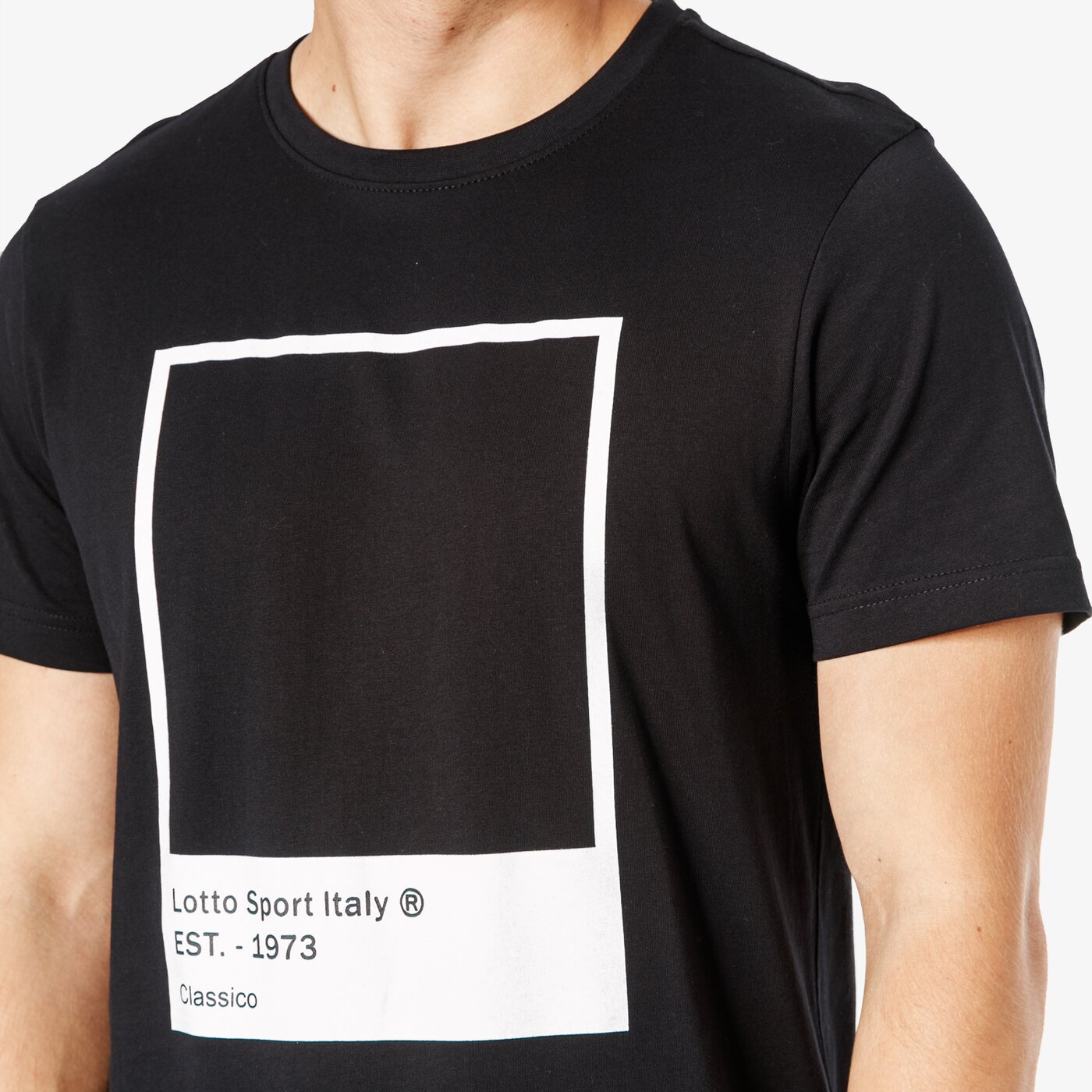 Koszulka męska LOTTO T-SHIRT SS HUE lo38tsm06002 kolor czarny