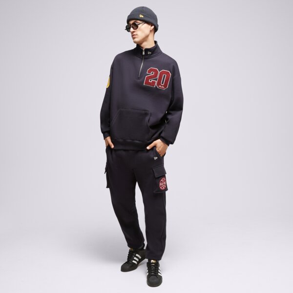 Bluza męska NEW ERA BLUZA ROZPINANA NE QUARTER ZIP NONE 60416405 kolor granatowy