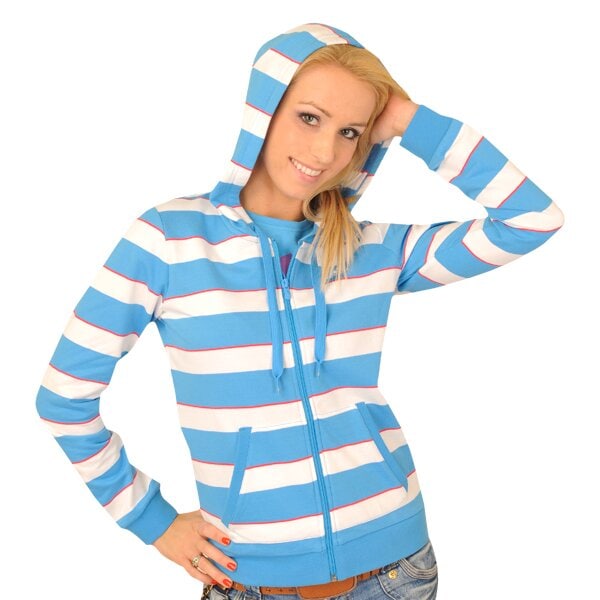 Bluza damska ADIDAS BLUZA ESSENTIALS  SEASON STRIPED HOOD JACKET v35245 