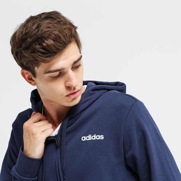 Bluza męska ADIDAS BLUZA ROZPINANA Z KAPTUREM E PLN FZ FT du0386 kolor czarny