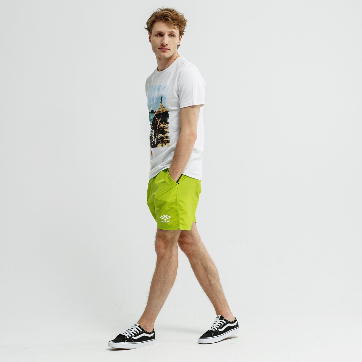 Koszulka męska FEEWEAR T-SHIRT SS TEMUCO fw19tsm55001 kolor biały