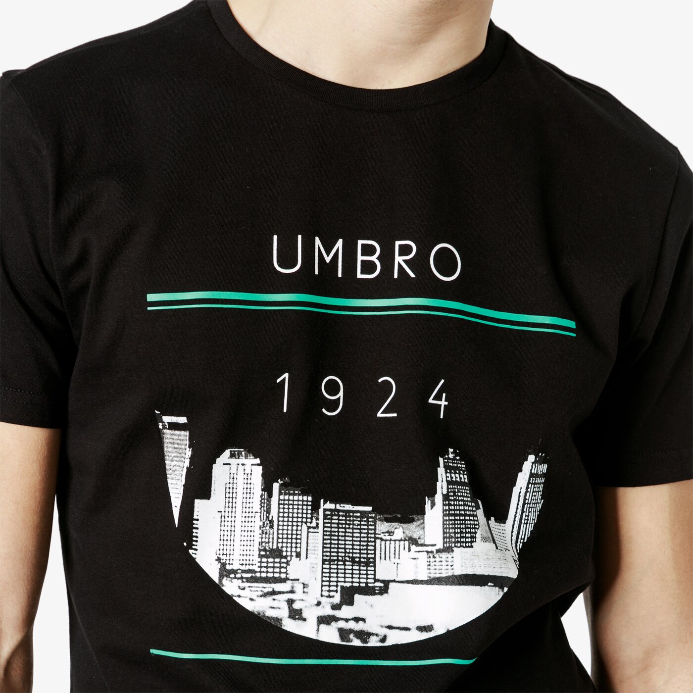 Koszulka męska UMBRO T-SHIRT SS LAKAZO ul19tsm44002 kolor czarny