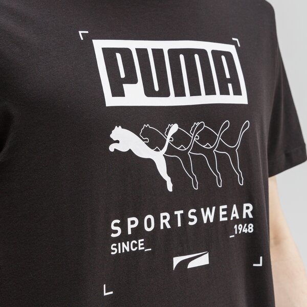 Koszulka męska PUMA T-SHIRT BOX PUMA 581908 01 kolor czarny